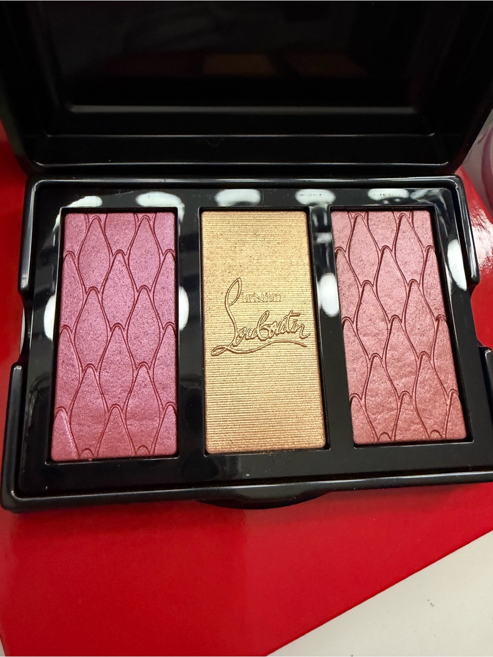 Christian Louboutin Rose-Pink & Gold Eyeshadow Palette